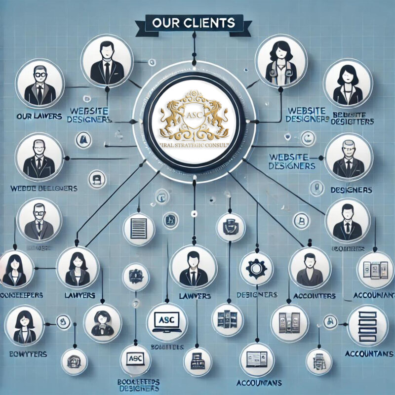 Admiral Strategic Consulting infographics clients flow